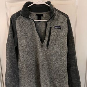 Patagonia Men's Two-Tone Gray Zip-Up Better Sweater